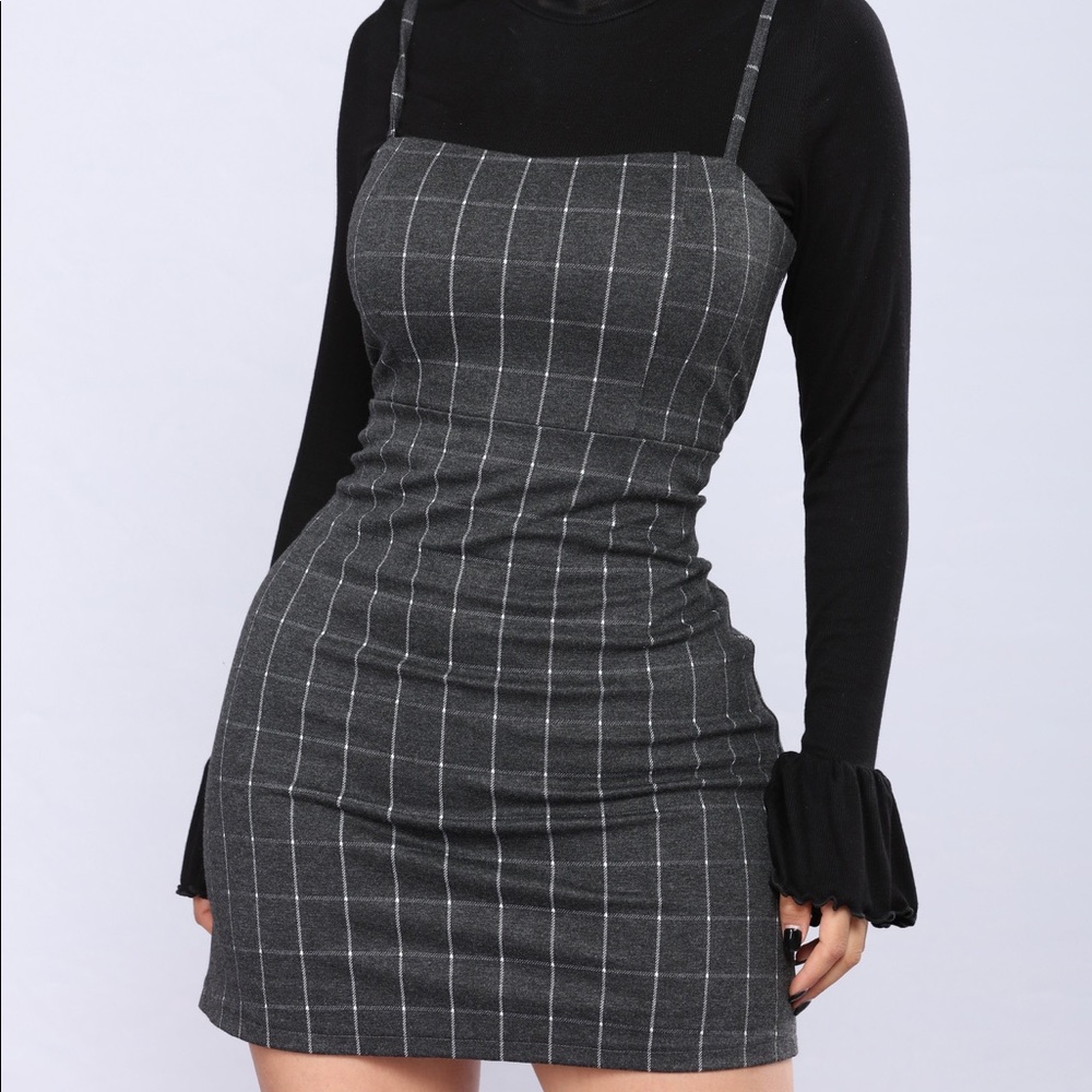Adorable Plaid Mini Cami Dress